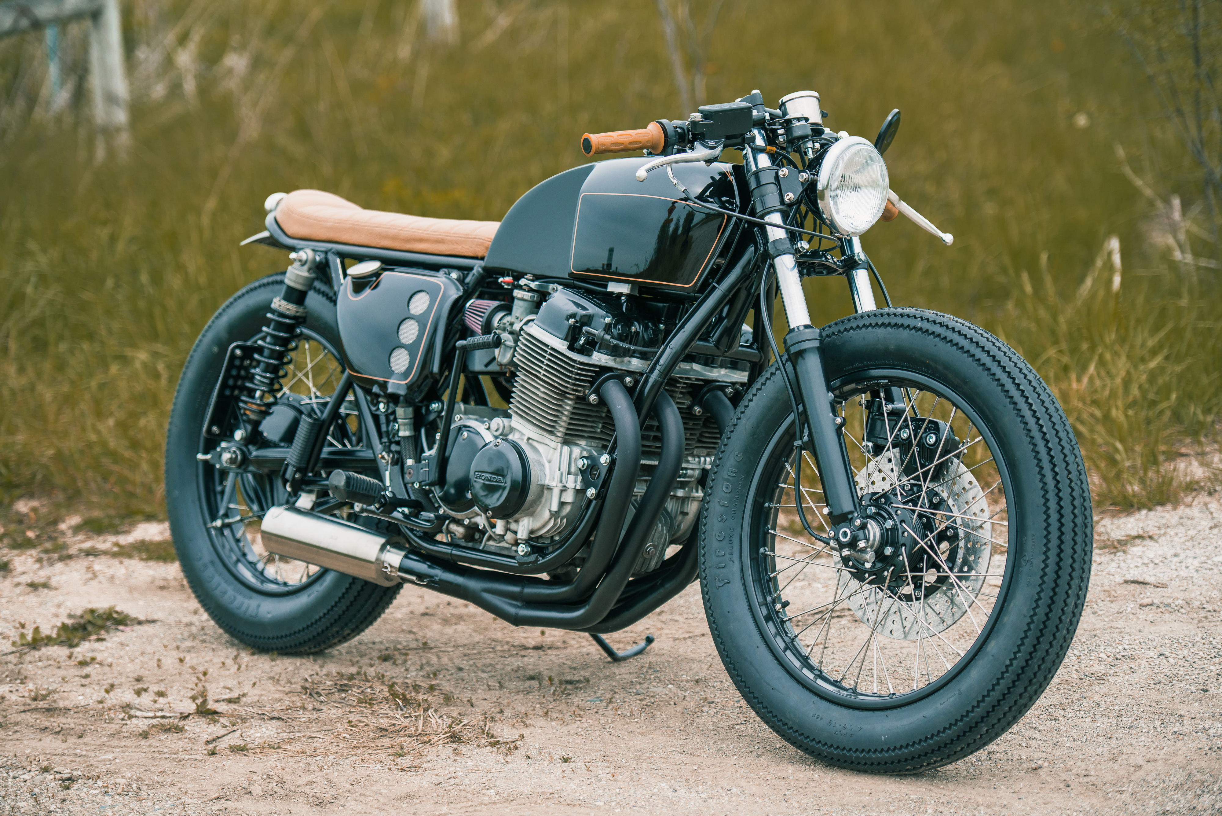 1974 HONDA CB750 - Black and Tan | Analog Motorcycles
