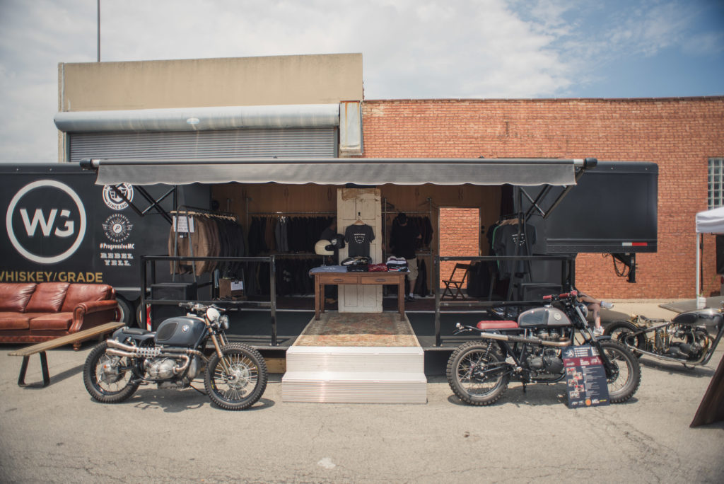 Analog Motorcycles Royal Scrambler at the Whiskey Grade Trailer