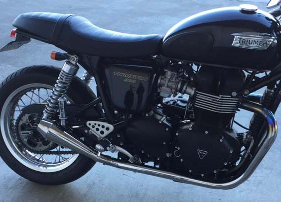 Thruxton 900 exhaust deals