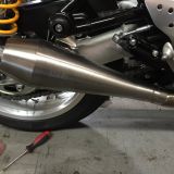 Triumph Thruxton Exhaust from Cone Engineering: Shorty Performer