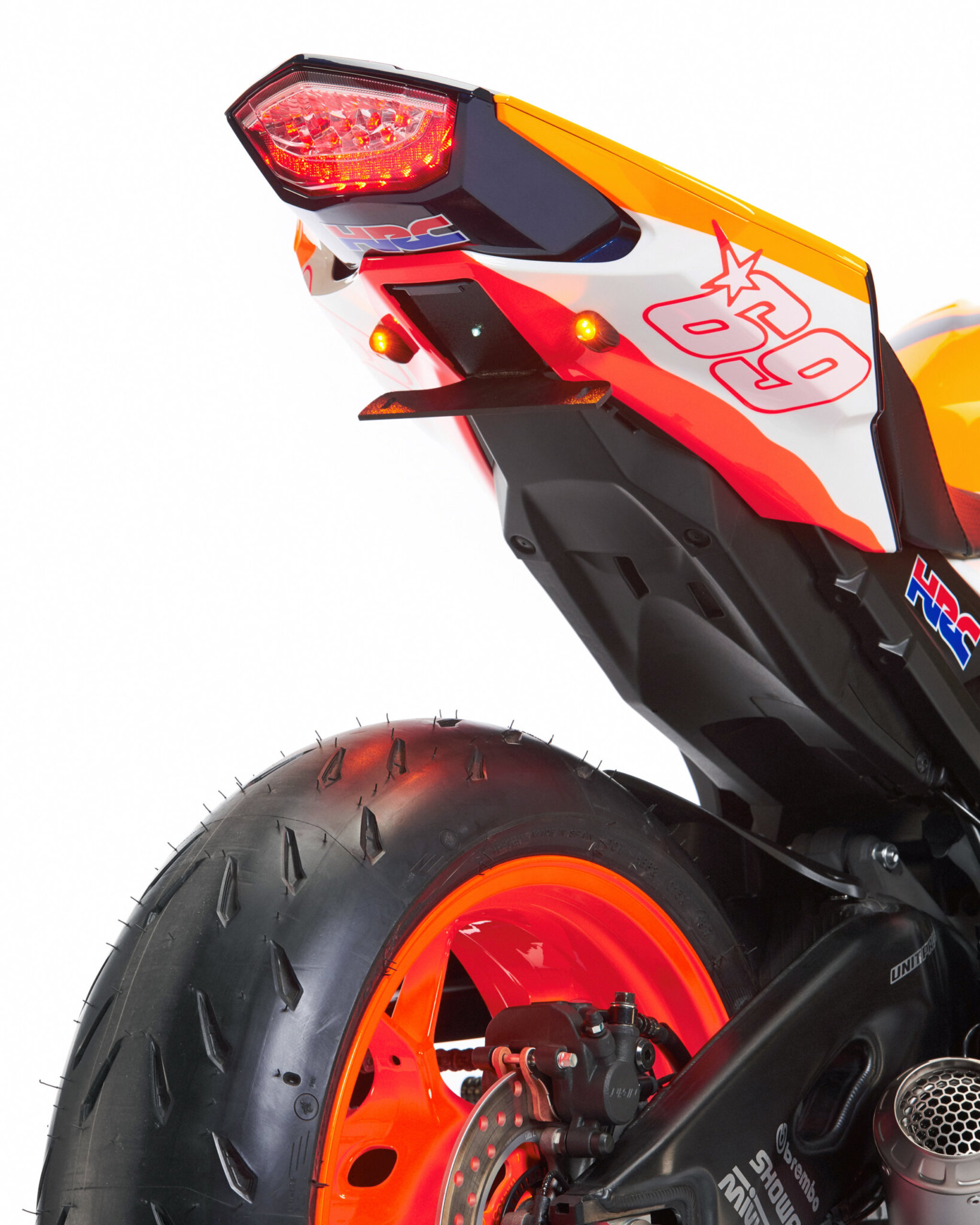 LED Motorcycle Motorbike Flush Mount Turn Signal Indicators Amber Light 4x 
