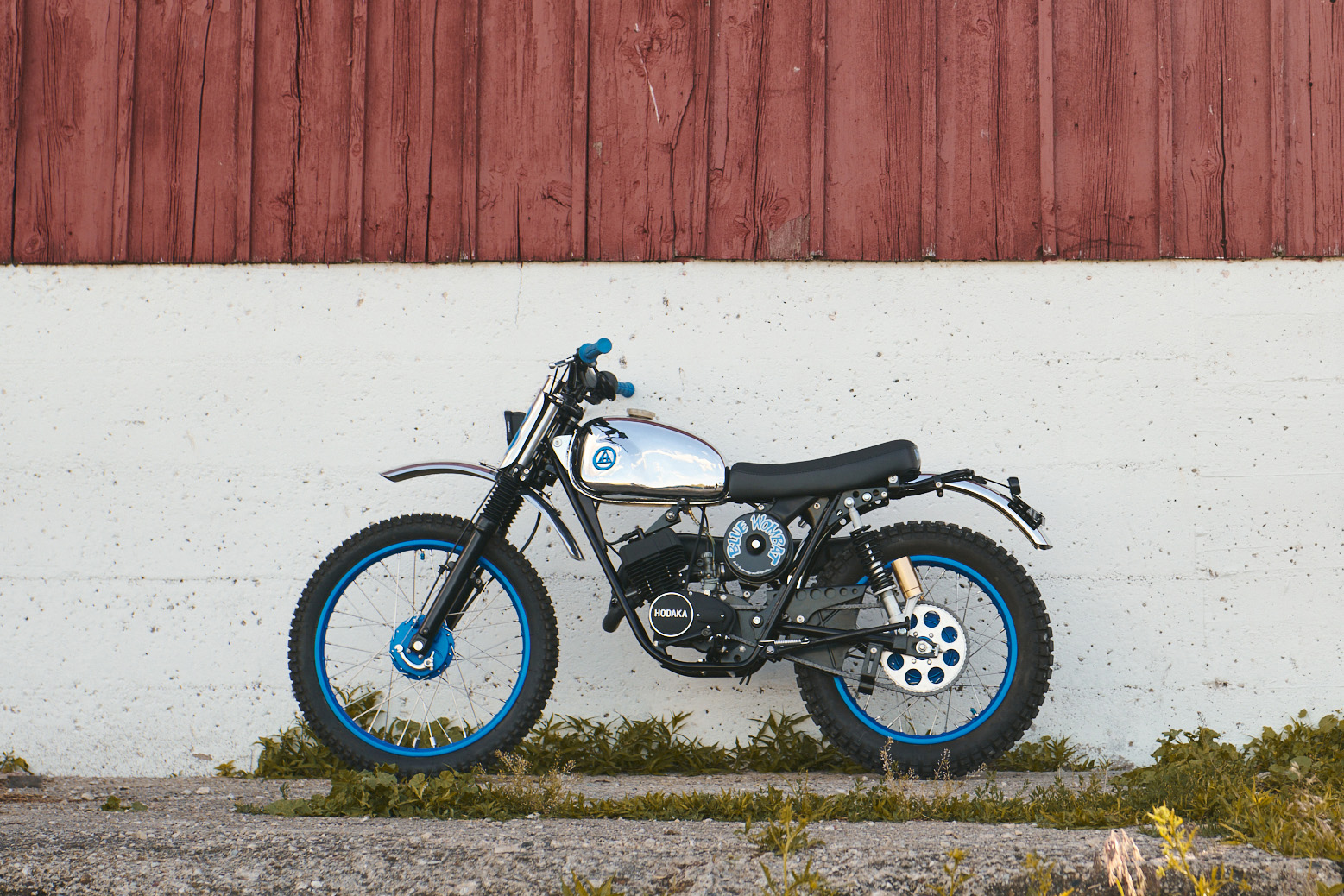 1973 Hodaka Wombat – Blue Wombat - Analog Motorcycles
